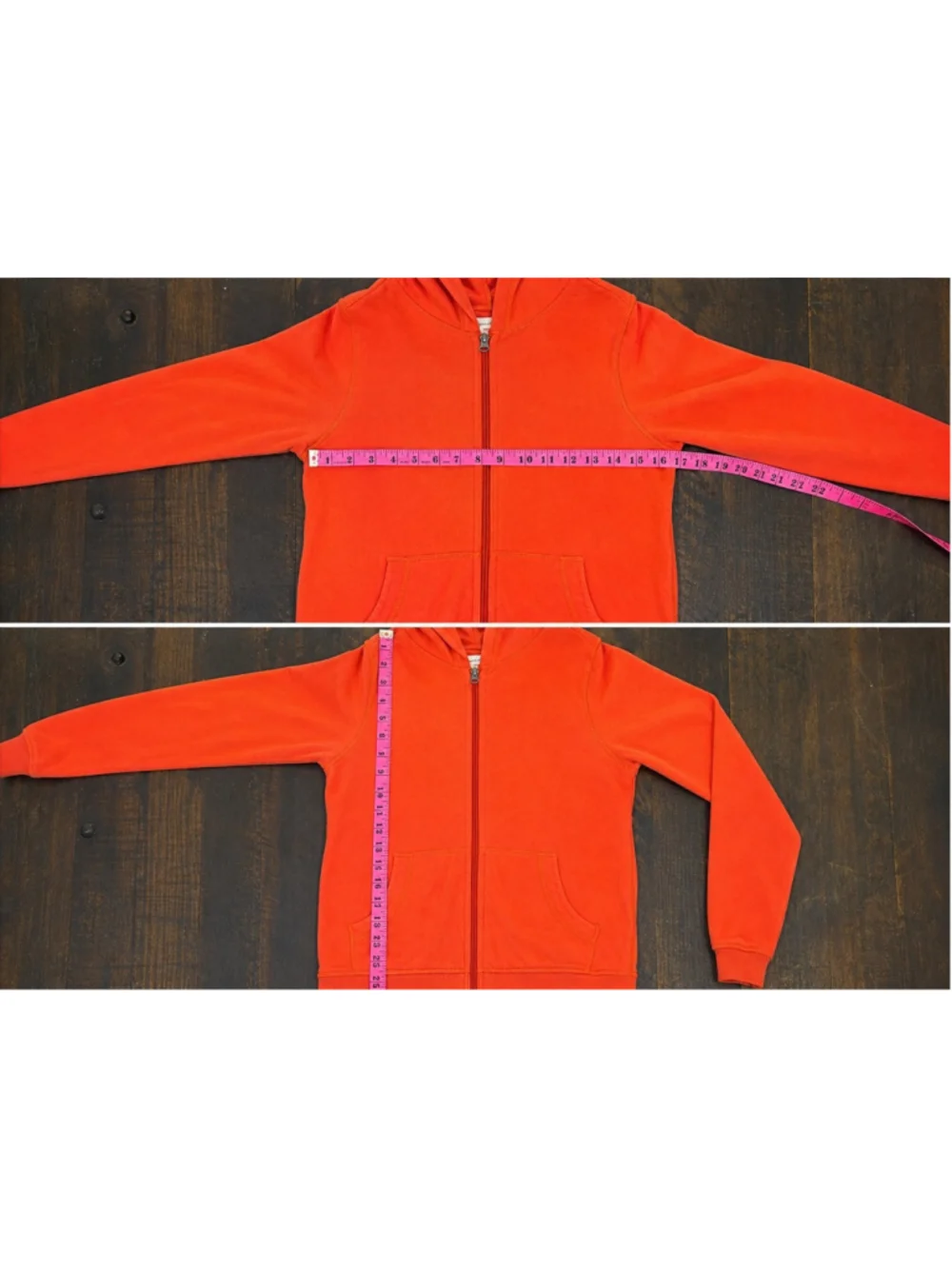 Hanna Andersson Orange Zip Hoodie‎ Kids 150 / US 12 Boys Girls Unisex Cotton
